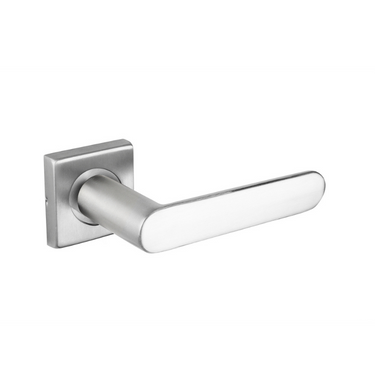 Novara deurklink RVS met vierkant rozet