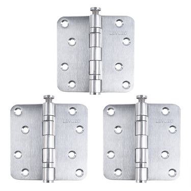 3 stuks Kogelscharnier afgerond RVS 89x89x2,5 mm