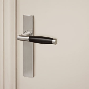 Ascoli deurklink RVS met rechthoekig schild