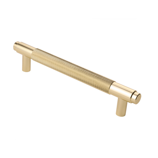 Handgreep Ribbel Mat goud 160 mm - Boorafstand 128 mm