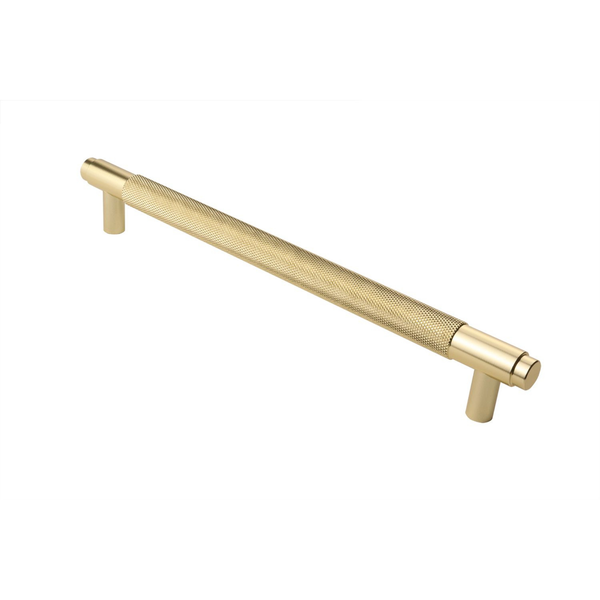 Handgreep Ribbel Mat goud 224 mm - Boorafstand 192 mm