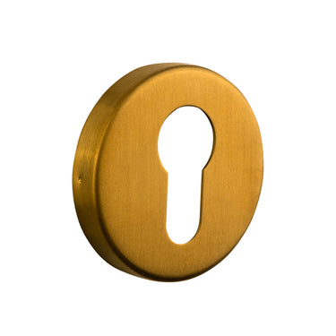 Cilinderrozetten mat goud rond