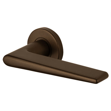 Modena deurklink brons met rond rozet