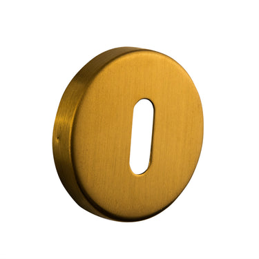 Sleutelrozetten mat goud rond