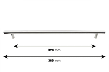 Staafgreep RVS - Boorafstand 320 mm