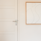 Mantua deurklink RVS op schild kopen