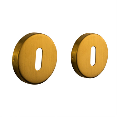 Sleutelrozetten mat goud rond