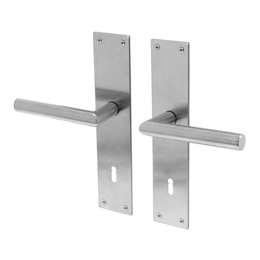 Nuoro deurklink RVS - Deurklink op schild SL72