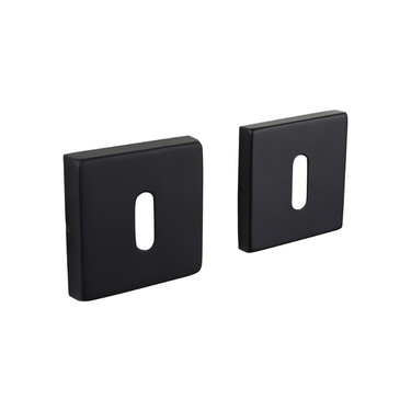 Sleutelrozetten zwart vierkant