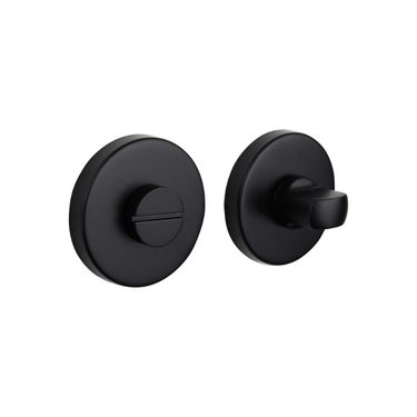 WC-sluiting zwart rond rozet